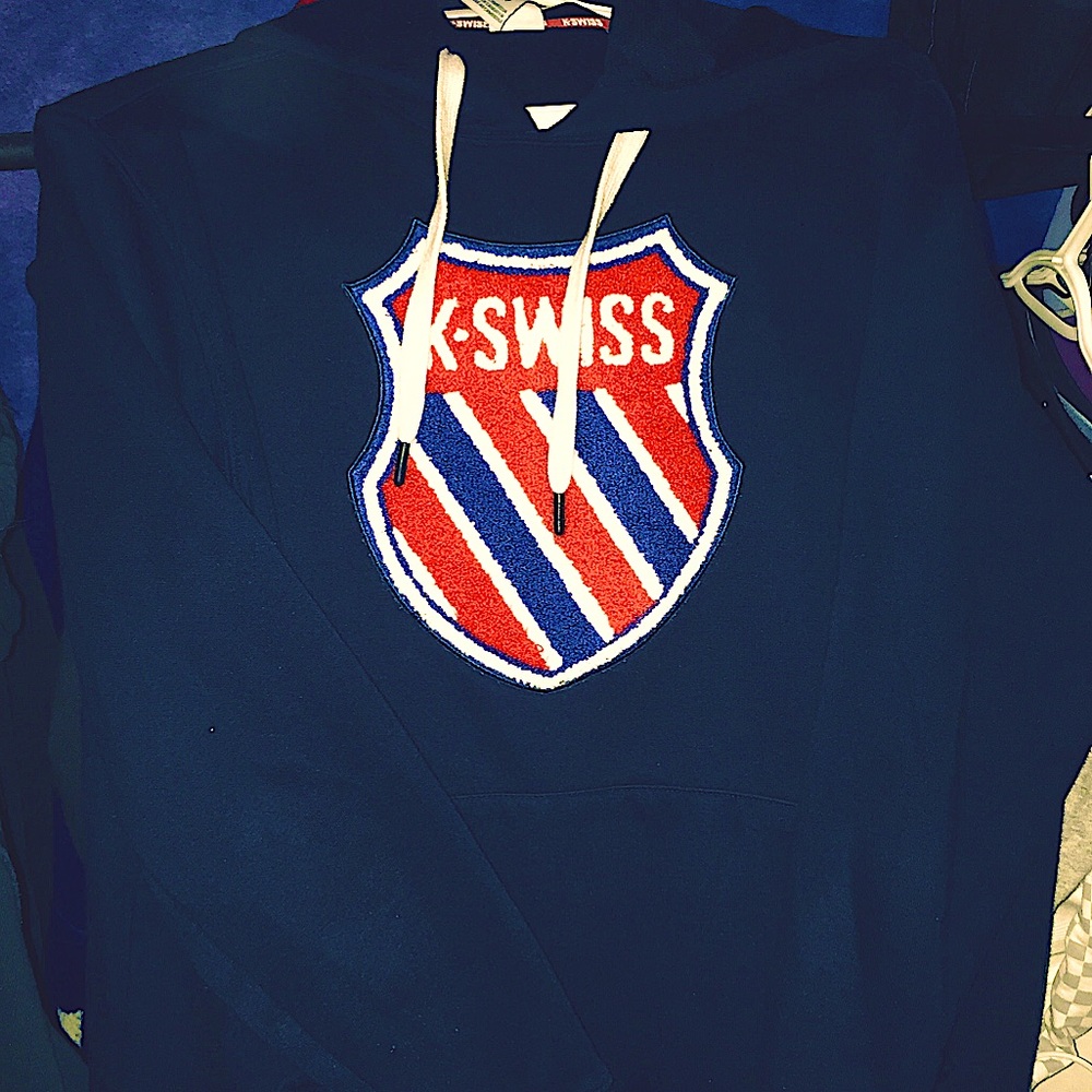 VINTAGE K-SWISS CLASSIC LOGO HOODIE